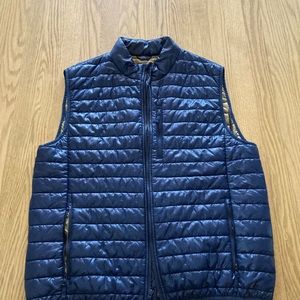 JCrew Men’s Navy Puffer Vest XL